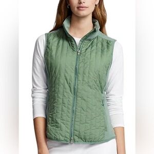 NWT RLX Ralph Lauren Women's Golf Cool Wool Hybrid Performance Full Zip Vest